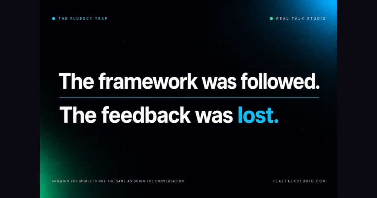 Feedback Frameworks Made Your Managers Worse
