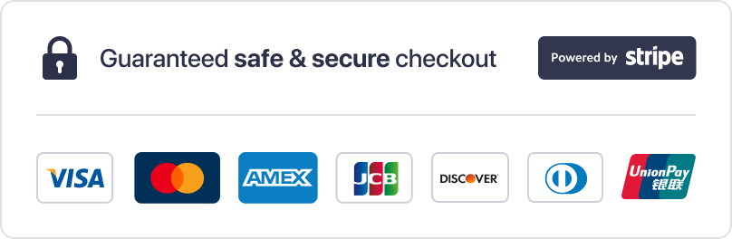 Secure payment powered by Stripe